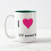 Liebe I meine süße Tee Tasse (Links)