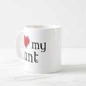 Liebe I meine Tante Kaffeetasse (Vorderseite Links)