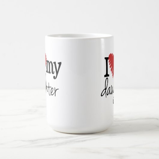 Liebe I meine Tochter Kaffee-Tasse Kaffeetasse (Mittel)
