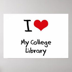 Liebe I meine Uni-Bibliothek Poster