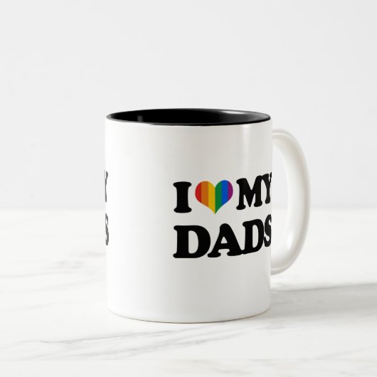 Liebe I meine Vatis Zweifarbige Tasse (VorderseiteRechts)