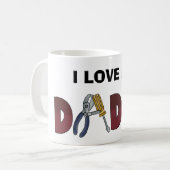 Liebe I meine Vatischale Kaffeetasse (Vorderseite Links)