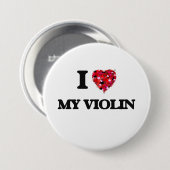 Liebe I meine Violine Button (Vorne & Hinten)