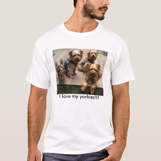 Liebe I meine yorkies!!! T-Shirt (Vorderseite)