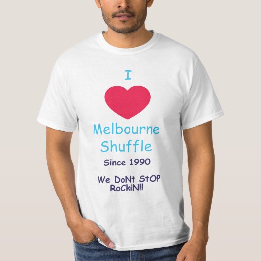 Liebe I Melbourne-Schlurfen-T-Shirt T-Shirt (Vorderseite)