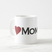 Liebe I mommom Kaffeetasse (Vorderseite Links)