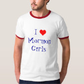 Liebe I Mormonen-Mädchen T-Shirt (Vorderseite)