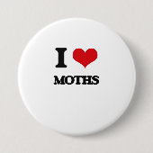Liebe I Motten Button (Vorderseite)