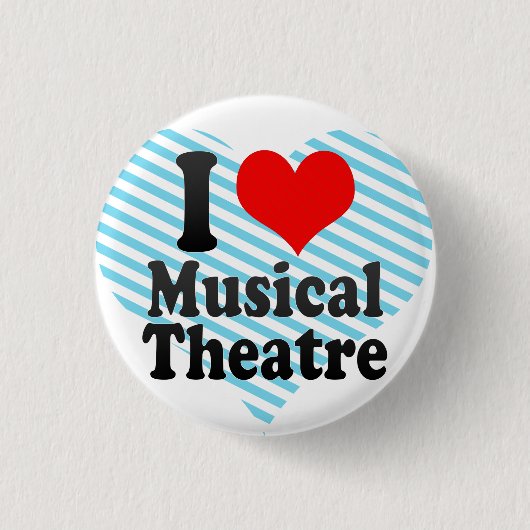 Liebe I musikalisches Theater Button (Vorderseite)