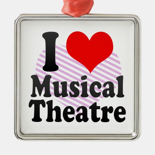 Liebe I musikalisches Theater Ornament Aus Metall (Vorne)