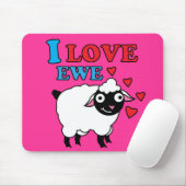 Liebe I Mutterschaf Mousepad (Mit Mouse)