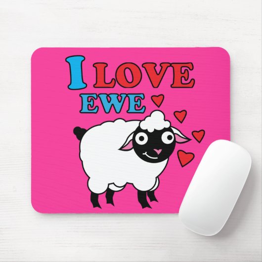 Liebe I Mutterschaf Mousepad (Mit Mouse)