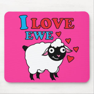 Liebe I Mutterschaf Mousepad