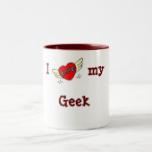 Liebe, I myGeek Zweifarbige Tasse (Mittel)