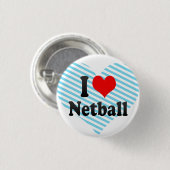 Liebe I Netball Button (Vorne & Hinten)
