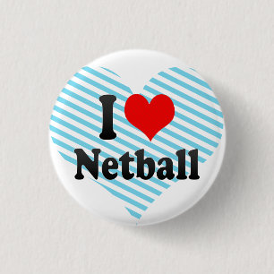 Liebe I Netball Button
