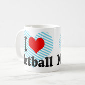 Liebe I Netball Kaffeetasse (Vorderseite Links)
