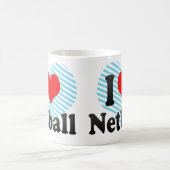 Liebe I Netball Kaffeetasse (Mittel)