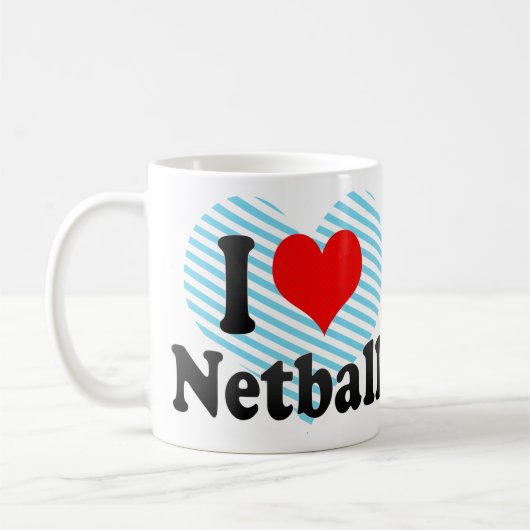 Liebe I Netball Kaffeetasse (Links)