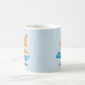 Liebe I, niedlichen Fox auf Klavier zu spielen Kaffeetasse (Mittel)