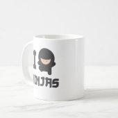 Liebe I ninjas Kaffeetasse (Vorderseite Links)