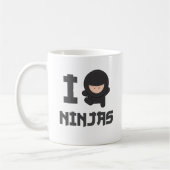 Liebe I ninjas Kaffeetasse (Links)