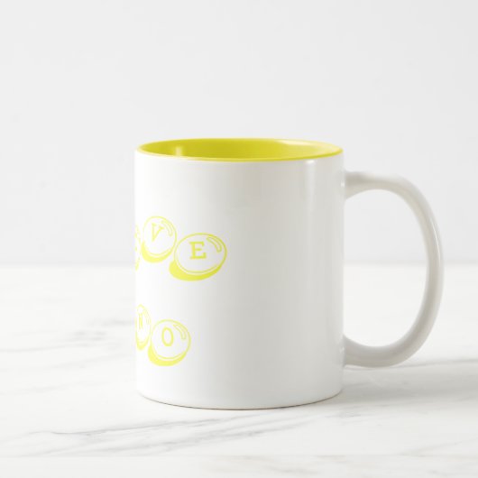 Liebe I nino Zweifarbige Tasse (Rechts)