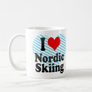 Liebe I nordisches Skifahren Kaffeetasse