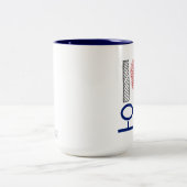 Liebe I Oppa 오빠 Koreanerliebhaber Zweifarbige Tasse (Mittel)