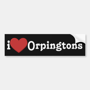 Liebe I Orpingtons Autoaufkleber