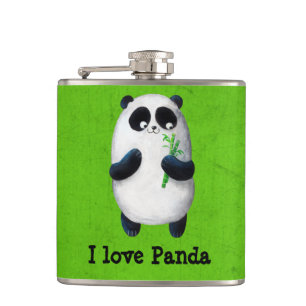 Liebe I Panda Flachmann