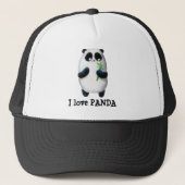 Liebe I Panda Truckerkappe (Vorderseite)