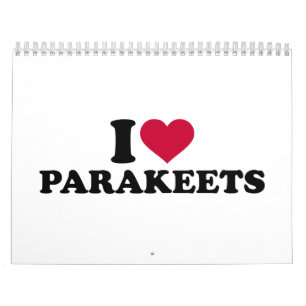 Liebe I Parakeets Kalender
