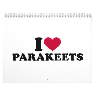 Liebe I Parakeets Kalender