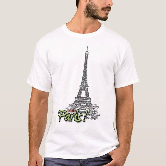 Liebe I Paris-Shirt T-Shirt (Vorderseite)