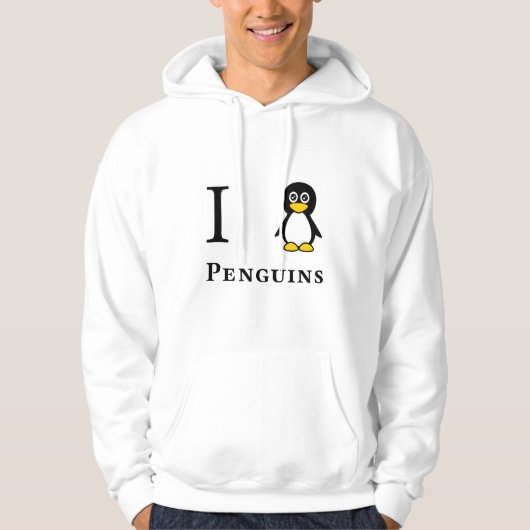 Liebe I Penguins Hoodie (Vorderseite)