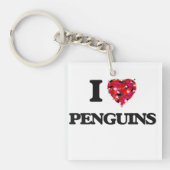 Liebe I Penguins Schlüsselanhänger (Vorderseite)
