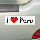 Liebe I Peru-Autoaufkleber Autoaufkleber (Auf Auto)