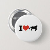 Liebe I Pferde Button (Vorne & Hinten)