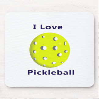 Liebe I pickleball w gelbes ball.png Mousepad