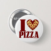 Liebe I Pizza Button (Vorne & Hinten)