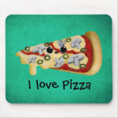 Liebe I Pizza Mousepad (Vorne)