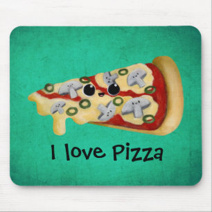 Liebe I Pizza Mousepad