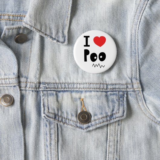 Liebe I poo Button (Beispiel)