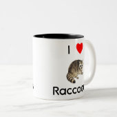 Liebe I Raccoons Tasse (VorderseiteRechts)