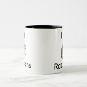 Liebe I Raccoons Tasse (Mittel)