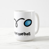 Liebe I Racquetball coffe Tasse (VorderseiteRechts)