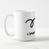 Liebe I Racquetball coffe Tasse (Links)