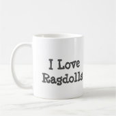 Liebe I Ragdolls Tasse (Links)