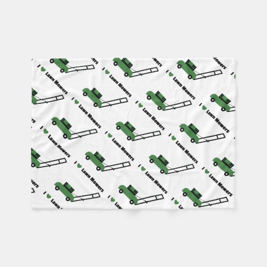 Liebe I Rasenmäher Fleecedecke (Vorderseite (Horizontal))